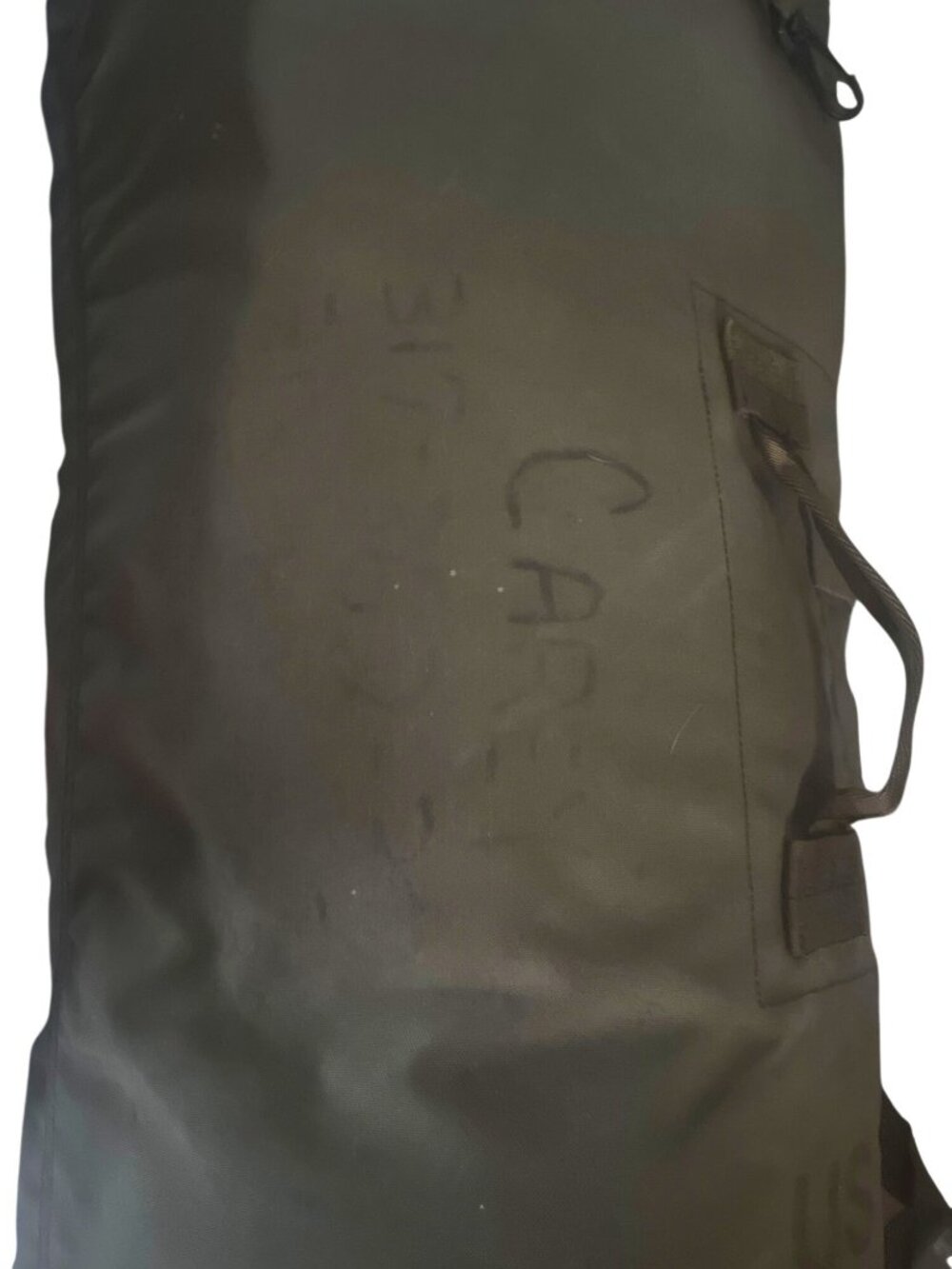 US Military Green Canvas Duffle Bag W/ Shoulder Strap Seamans Travel Gear - Picture 5 of 6